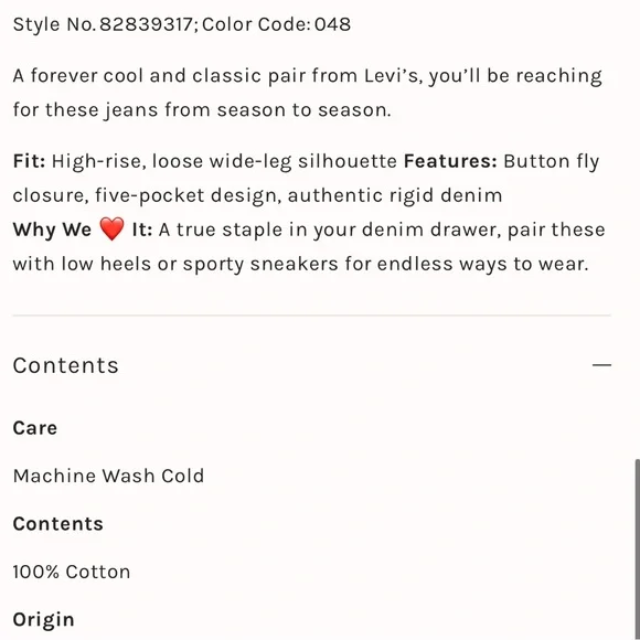 ✨LEVIS✨Ribcage Wide-Leg Jeans - Picture 5 of 5